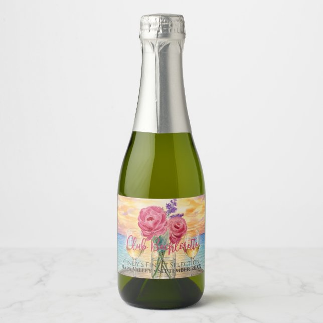 Mini Champagne Personalizado para Despedida de Sol (Frente)