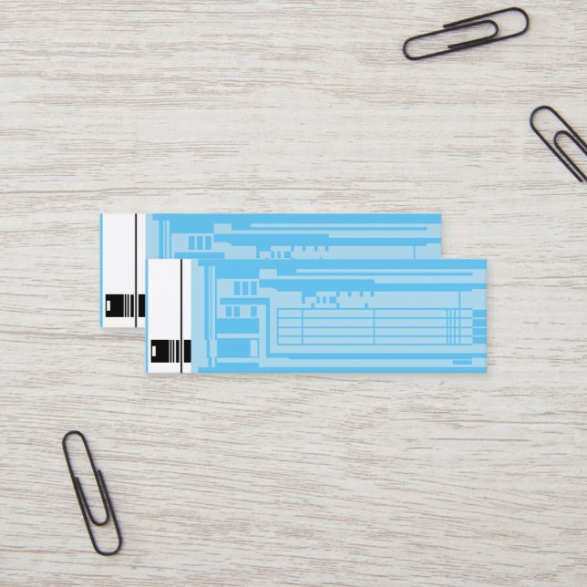 Mini Chip Isolinear, Cartão de visita de 3,0" x 1,0" (Frente/Verso In Situ)