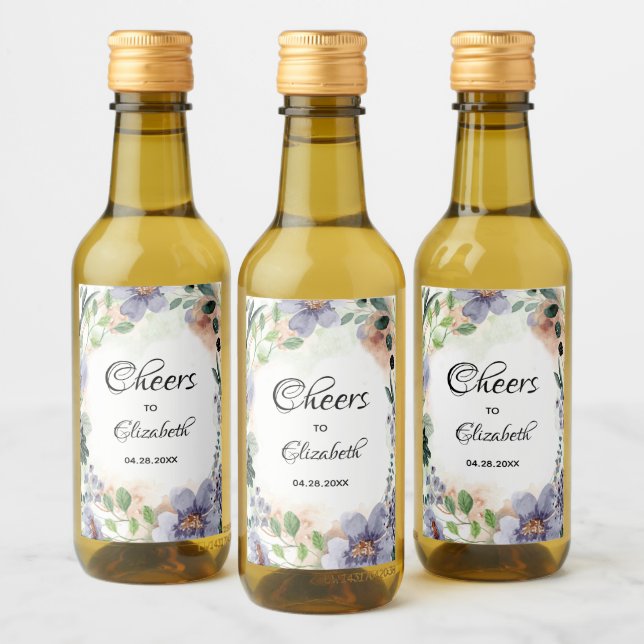 Mini Chuveiro de Noiva Coroa Floral (Garrafas)