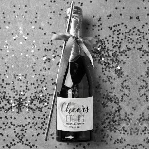 Mini Chuveiro de Noiva Rosa Preto e Branco