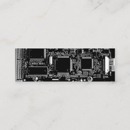 Mini Circuito B & W 2 esbranquiçado cartão de visita