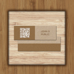 Mini Código QR do Artesanato Moderno Cartão de visita c
