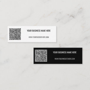 Mini Código QR e Cartão de visita de Promocional de Tex