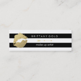 Mini Compo o cartão de visita do artista - ouro chique