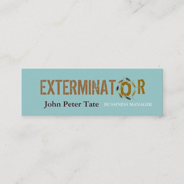 Mini Controlo de pragas - cartão de visita (Frente)