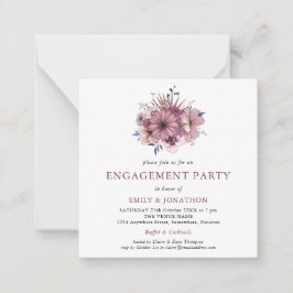 MINI | Convite à Festa de noivado de Florais Roxos