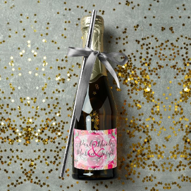 Mini Cor Floral Elegante Rosa Quente (Criador carregado)