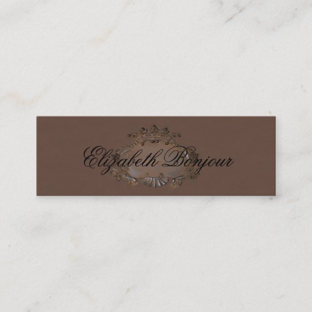 Mini Crest ~ Cartão de visita / Emblem Royal Crown Slim (Frente)