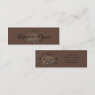 Mini Crest o cartão de visita do ~/coroa real do