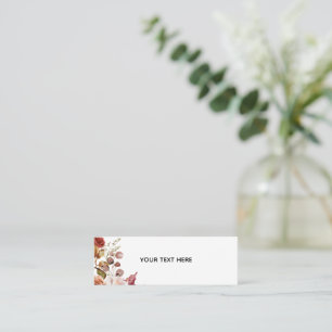 Mini Crie Seu Próprio Cartão de Visita Floral
