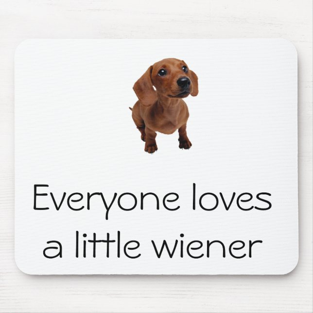 Mini Dachshund "pouco Wiener" Mousepad (Frente)
