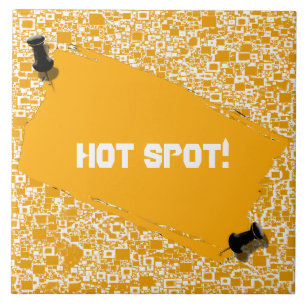 Mini design amarelo e branco dourado do azulejo