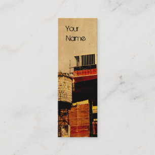 Mini design de cartão de visita da torre de água