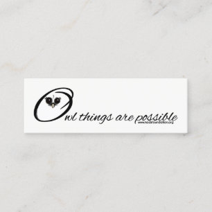 Mini Design de cartão de visita do logotipo da fundaç