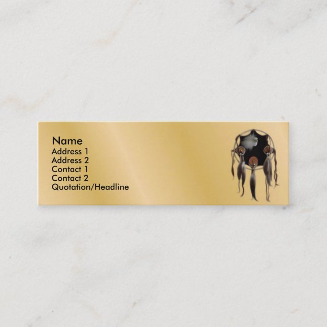 Mini Dreamcatcher Cartão de visita (Frente)