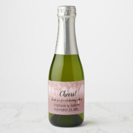 Mini Drives de Glitter Dourado de Rosa Personaliza