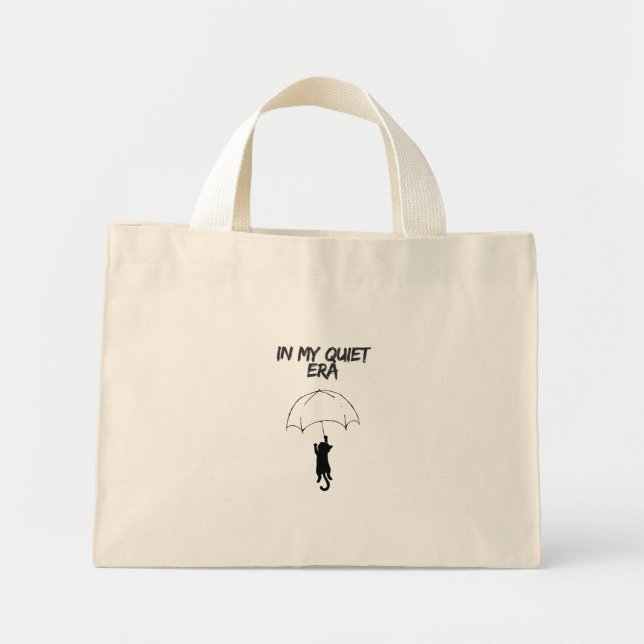 Mini Em Minha Era Tranquila – Bolsa de Tote de Gato com (Frente)