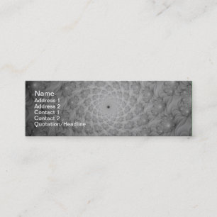 Mini Espiral das espirais no cartão de visita