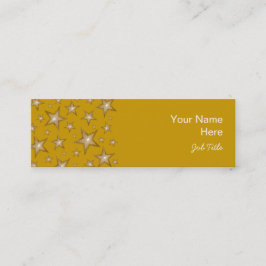 Mini Estrelas Douradas do lado cartão de visita do lado