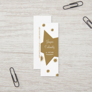 Mini Estrelas e Estrelas Cartão de visita