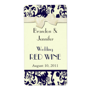 Mini etiquetas Wedding do vinho