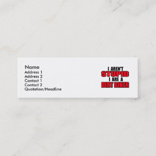 Mini Eu Sou Um Biker De Sujeira - Cartão de visita