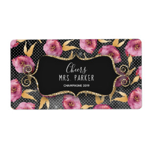 Mini favor do chá de panela da etiqueta de