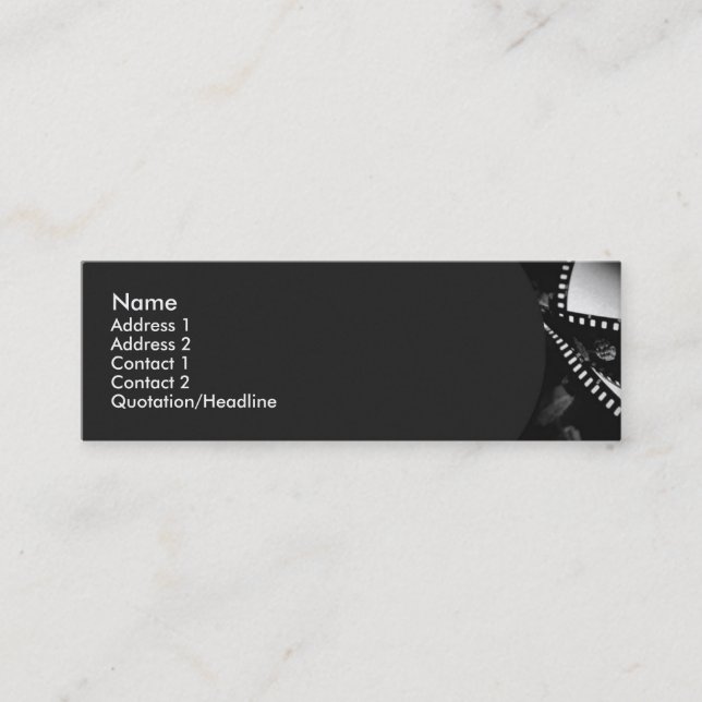 Mini Filme nº 1 Cartão de visita (Frente)