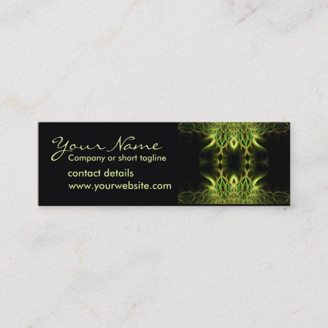 Mini Fractal Lotus Cartão de visita (Frente)