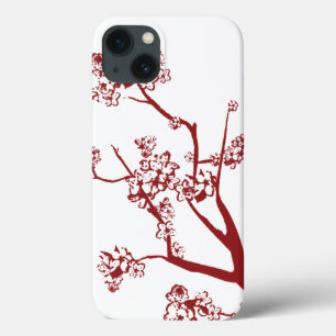 Mini gabinete do iPad do Flor Vermelho de Cereja