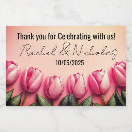 Mini garrafas de champanhe favorece personalizadas