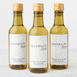 Mini Garrafas de Vinho Brinde ao AMOR