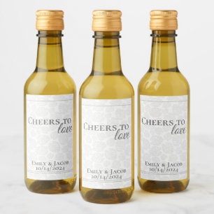 Mini Garrafas de Vinho Brindes ao AMOR 