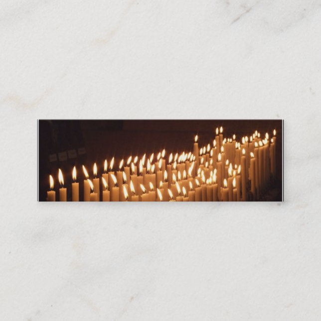 Mini Indicador de velas cartão de visita (Frente)