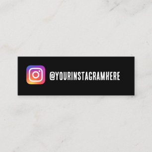 Mini instagram cartão de visita