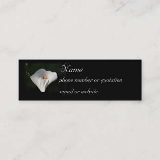 Mini Lírio de Calla - cartão de visita