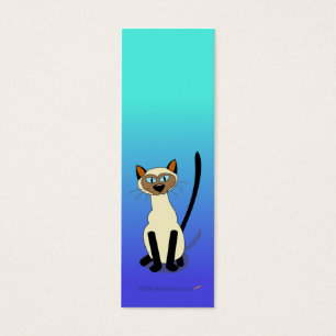 Mini marcador do gato Siamese (azuis)