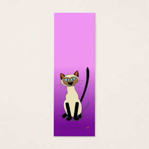 Mini marcador do gato Siamese (roxos)