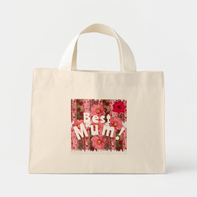 Mini melhor Mãe! Bolsa Tote (Frente)