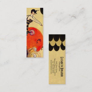 Mini Menina da natação - cartão de visita magro