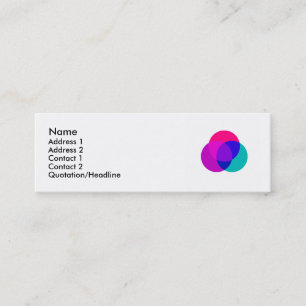 Mini Mente + Corpo + Alma - cartão de visita