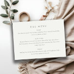 Mini Menu de Casamento de Tipografia Negra e Branc<br><div class="desc">Se precisar de mais alguma personalização,  por favor,  sinta-se à vontade para me enviar uma mensagem em yellowfebstudio@gmail.com.</div>
