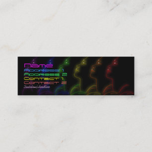 Mini Modelo do cartão de visita do orgulho do arco-ír
