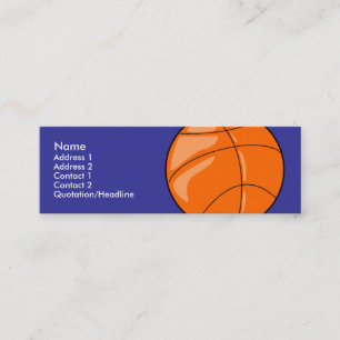 Mini Modelo magro do cartão de visita - basquetebol