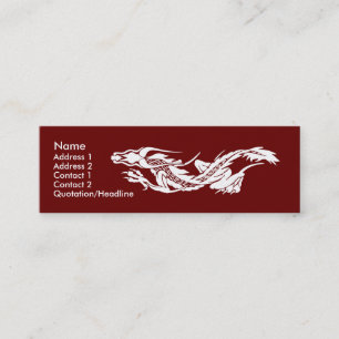 Mini Modelo magro do cartão de visita - dragão