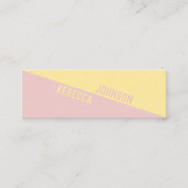 Mini Modern Punchy Pastel Duotone - Cartão de visita