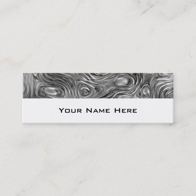 Mini Molten impressão cartão de visita magrelo branco (Frente)