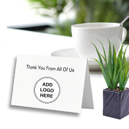 Mini Obrigado Cartões Estilo de Modelo de Logotipo