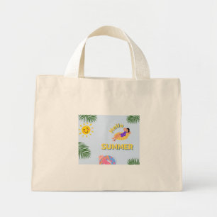 Mini Olá bolsa de tote de verão