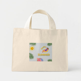 Mini Olá bolsa de tote de verão